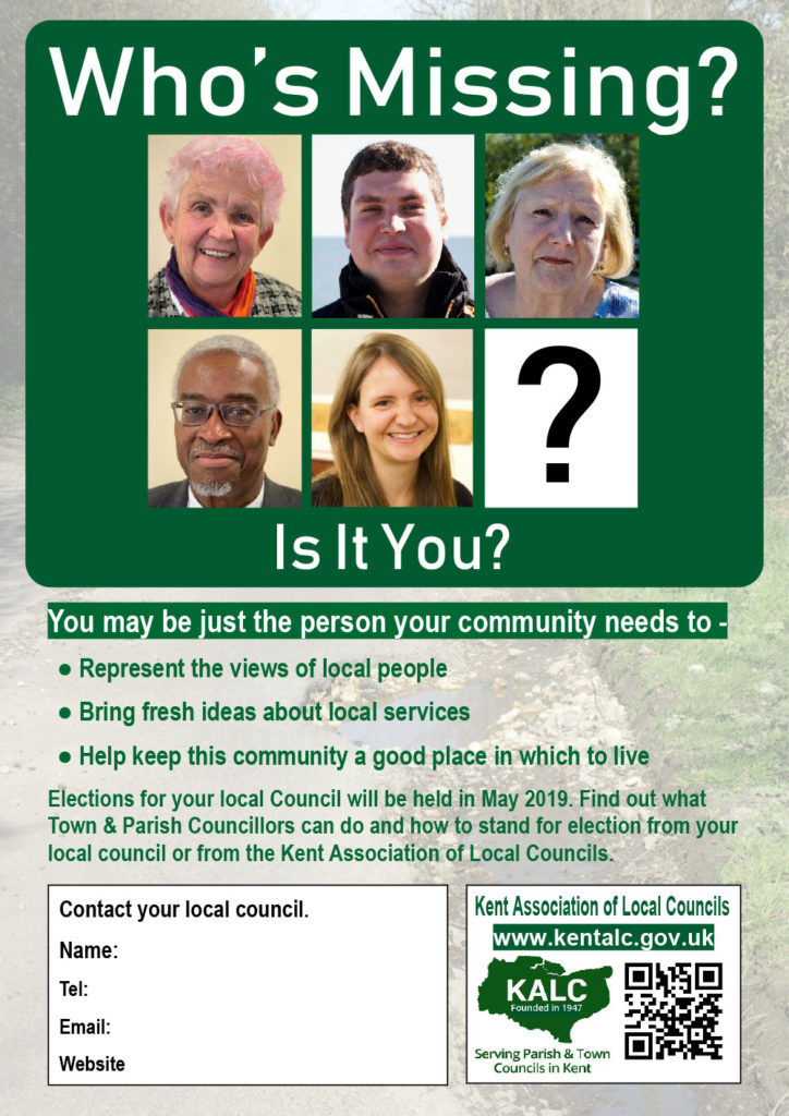 promotional leaflet produced by KALC inviting people to step forward as a councillor